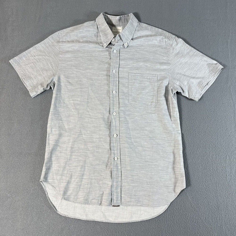 Billy Reid Gray Casual Button Down Shirt